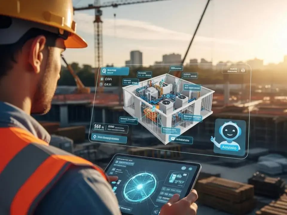 A-man-holding-a-tablet-for-it-support-for-construction-firms